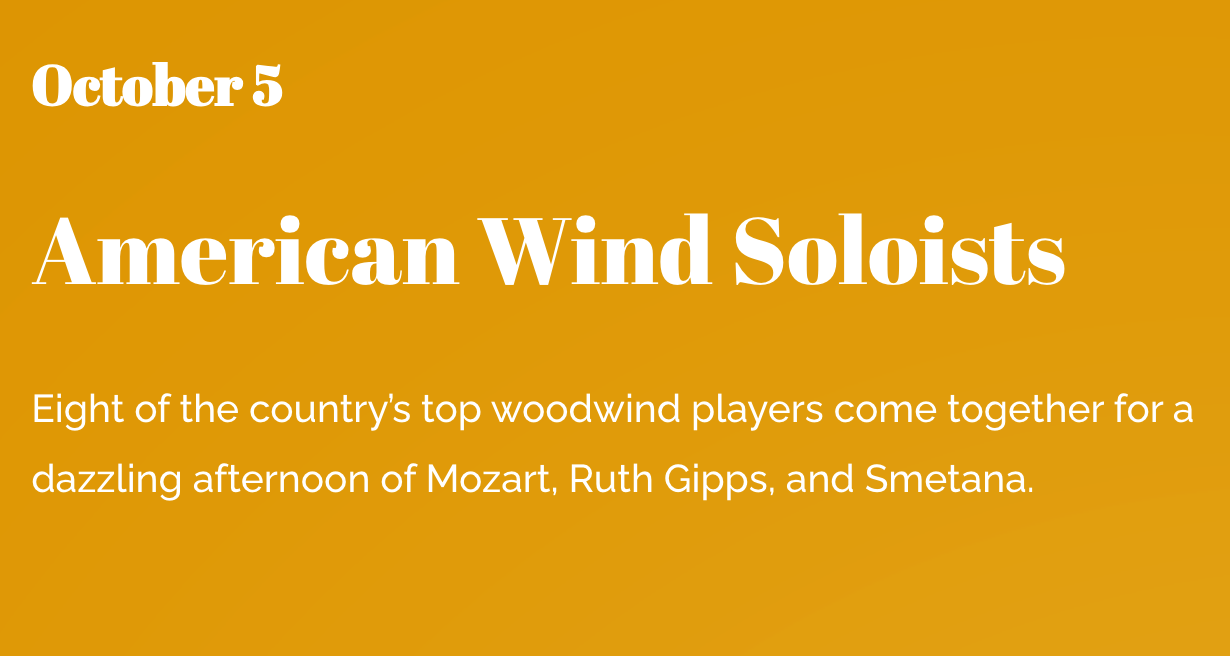 Noe Music Presents: American Wind Soloists