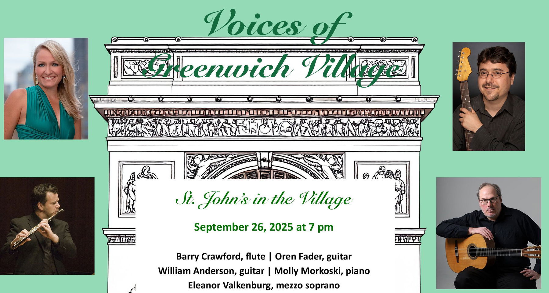 Poetica Musica Presents: Voices of Greenwich Village
