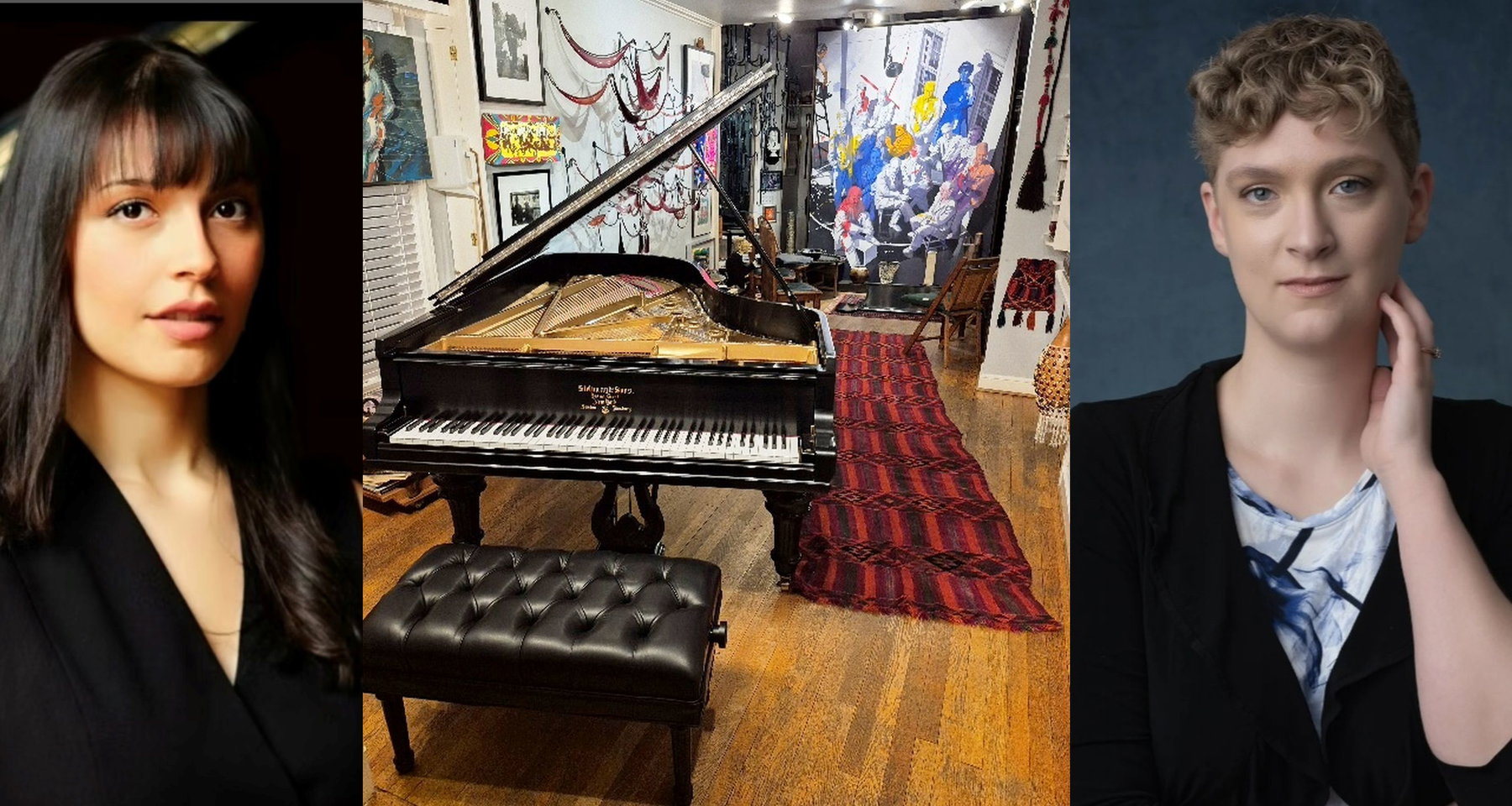 Sunday 2pm 06dec2026 Kessa Mefford & Brielle Perez virtuoso pianists; music begins 3p; POTLUCK dinner buffet 107/58