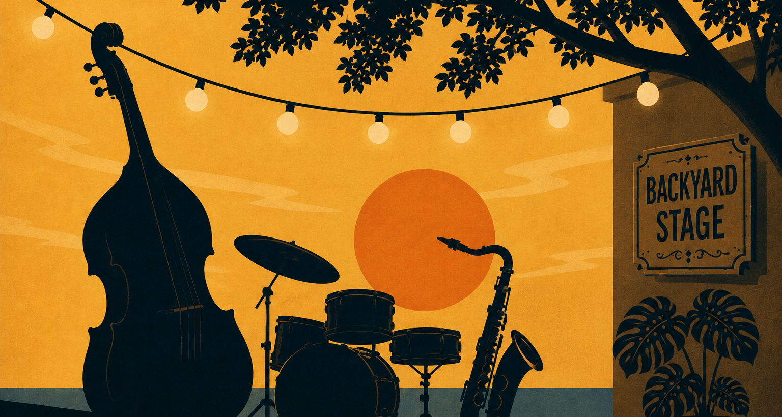 Backyard Jazz Under the String Lights | David & Jenny's Summer Jazz Series