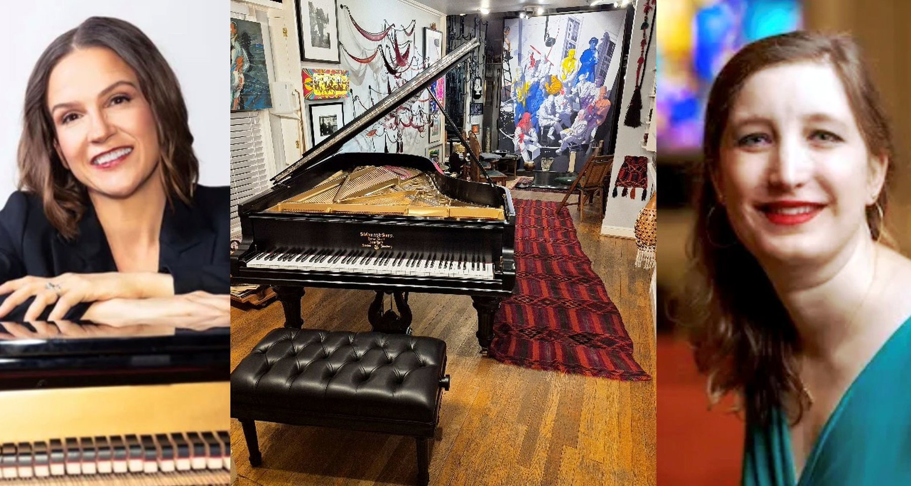 Sunday 2pm July 26, 2026 Catherine Doss, piano virtuoso & mezzo-soprano Maggie Ramsey; POTLUCK Dinner Buffet 100/61