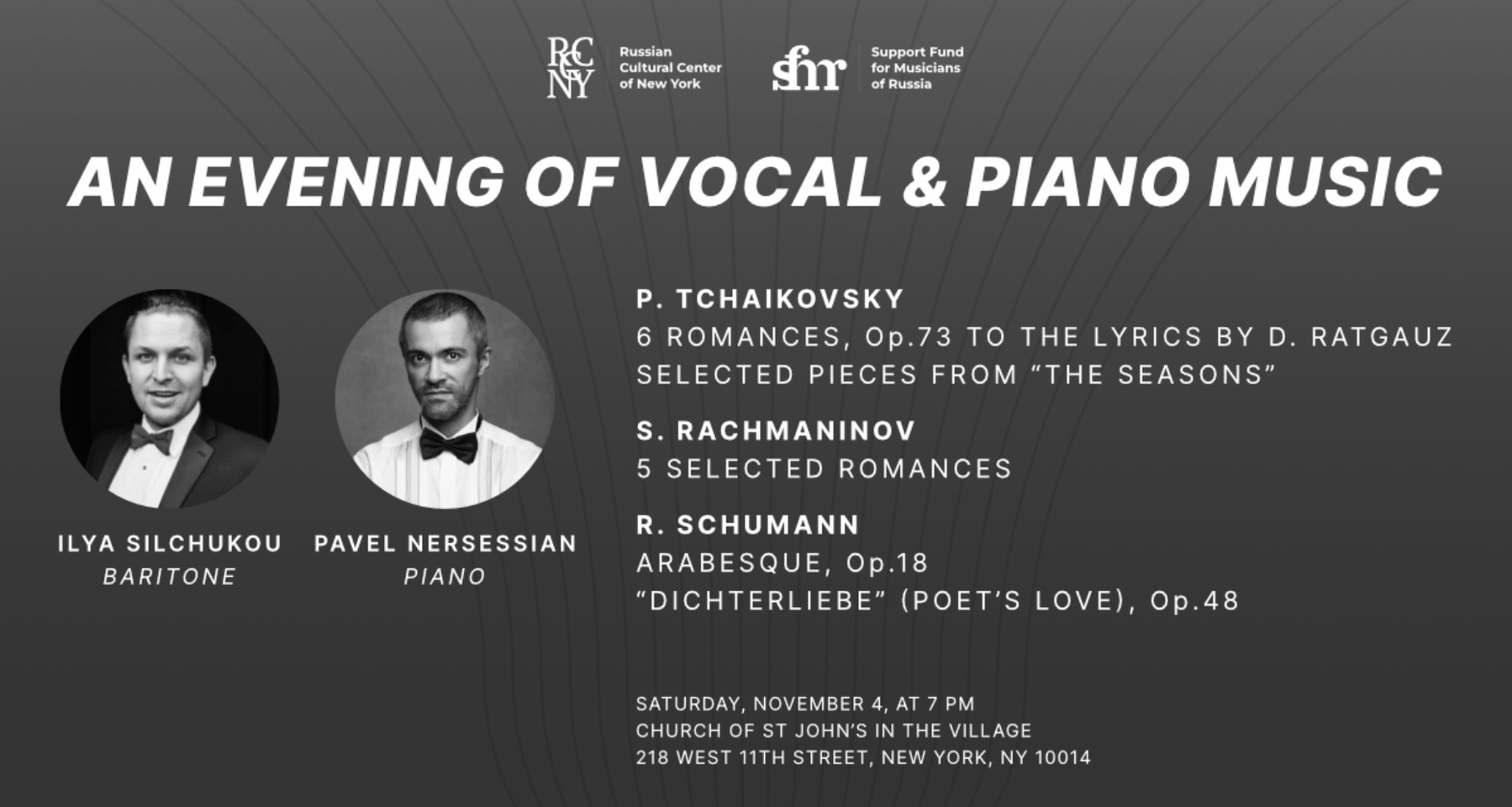 SFMR Presents: Evening of vocal and piano music