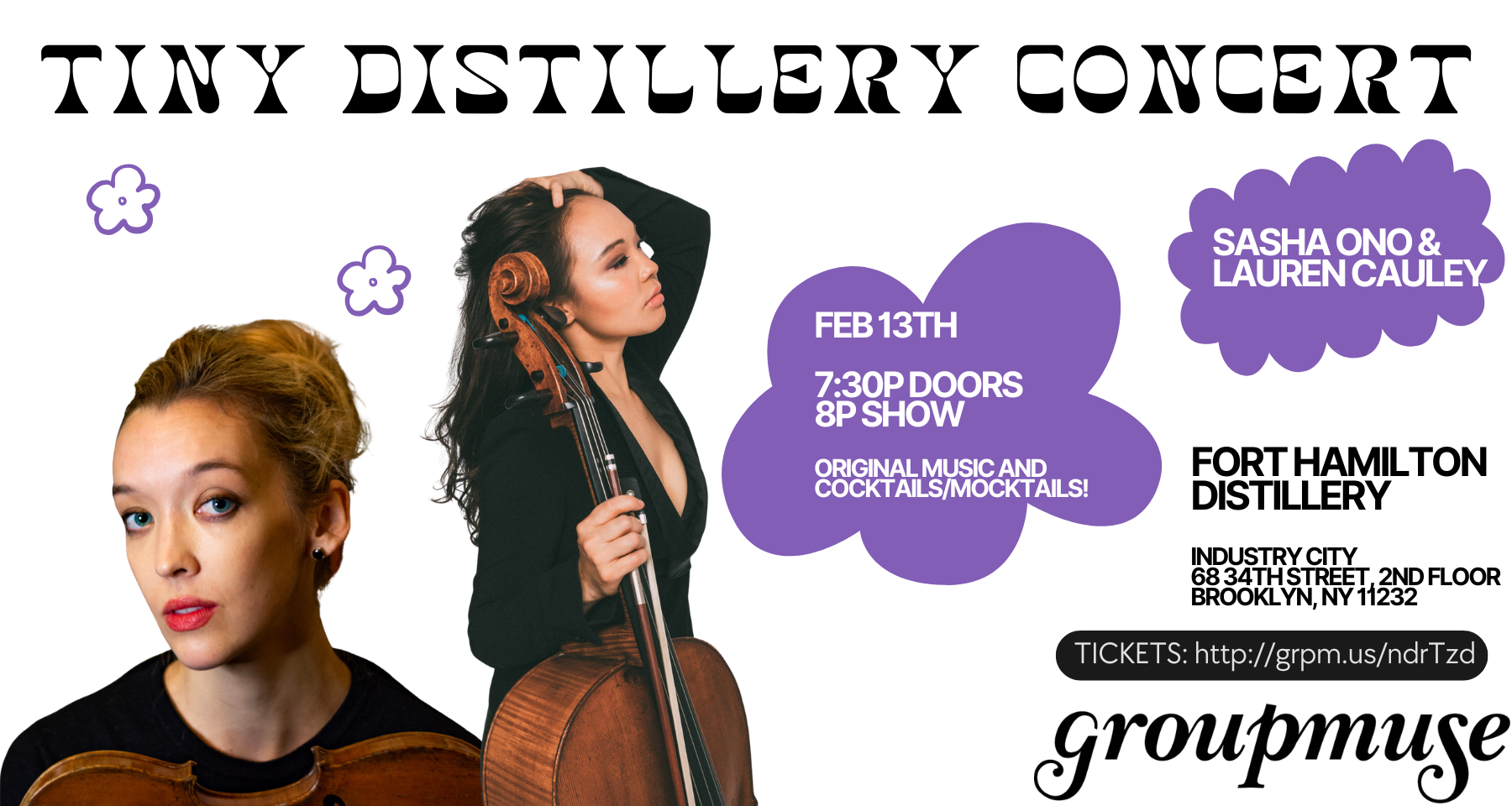 Tiny Distillery Concerts: Sasha Ono & Lauren Cauley