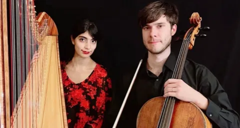 Harp & Cello in an intimate living room recital!