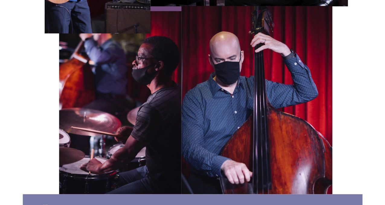 Cocktail Hour with George Kahn Quartet: George on piano, Pat Kelley on guitar, David Hughes on Bass, Clayton Cameron on drums