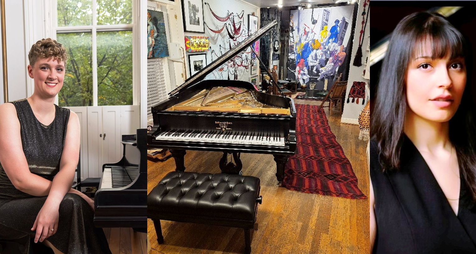 Sunday 2pm 06dec2026 Kessa Mefford & Brielle Perez virtuoso pianists; music begins 3p; POTLUCK dinner buffet 107/58